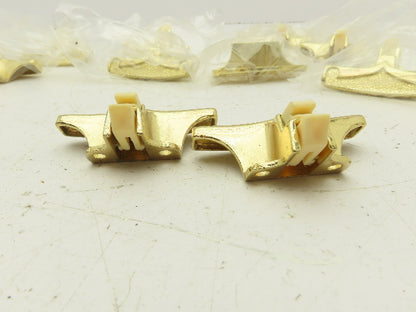 Vintage RV Cabinet Door Catch Gold No Strikes Lot of 10