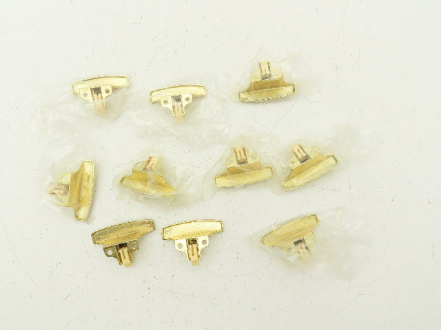 Vintage RV Cabinet Door Catch Gold No Strikes Lot of 10