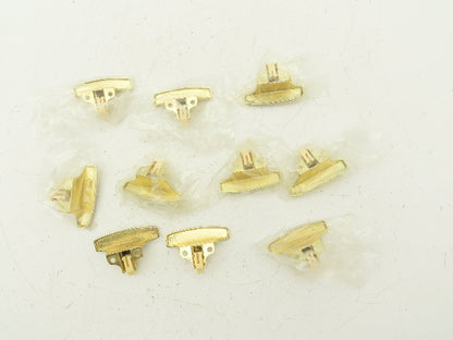 Vintage RV Cabinet Door Catch Gold No Strikes Lot of 10
