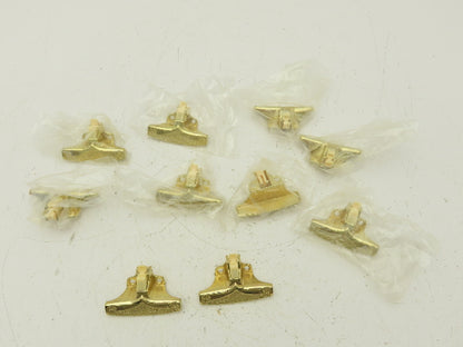 Vintage RV Cabinet Door Catch Gold No Strikes Lot of 10