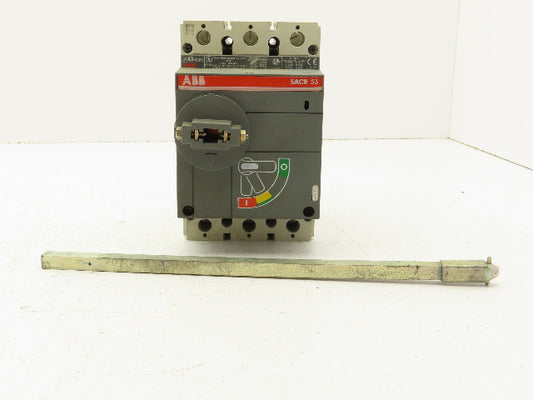 ABB S3N SACE S3 Circuit Breaker 400VAC 3A 3 Pole 120"LBS Torque
