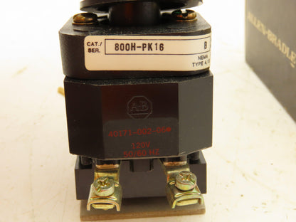 Allen-Bradley 800H-PK16 Pilot Light Green 120VAC Series B Lot Of 2