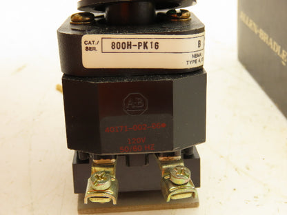 Allen-Bradley 800H-PK16 Pilot Light Green 120VAC Series B Lot Of 2