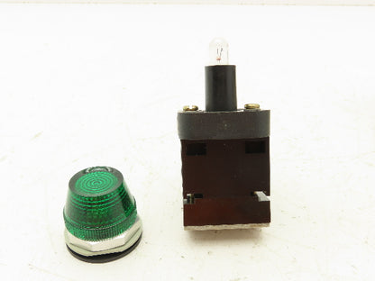 Allen-Bradley 800H-PK16 Pilot Light Green 120VAC Series B Lot Of 2