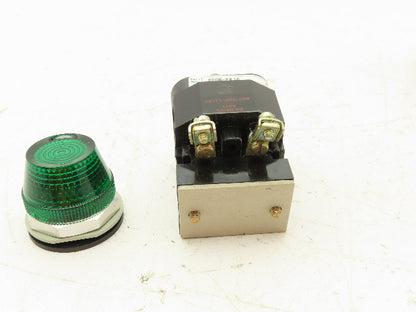 Allen-Bradley 800H-PK16 Pilot Light Green 120VAC Series B Lot Of 2