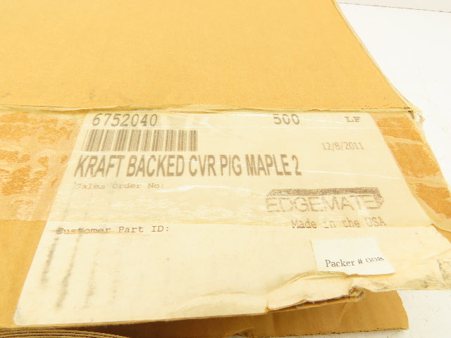 Edgemate 6752040 Maple Wood Veneer 2" Edgeband CVR Preglued 250'