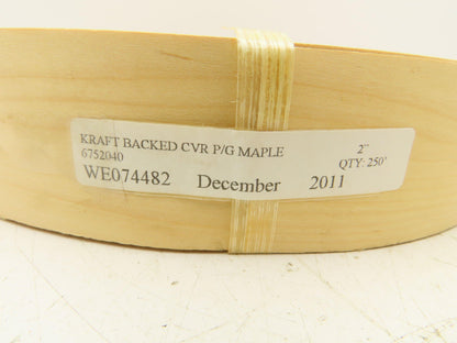 Edgemate 6752040 Maple Wood Veneer 2" Edgeband CVR Preglued 250'