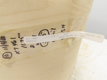 Edgemate Maple Wood Veneer 11.750" Edgeband Unglued 500'