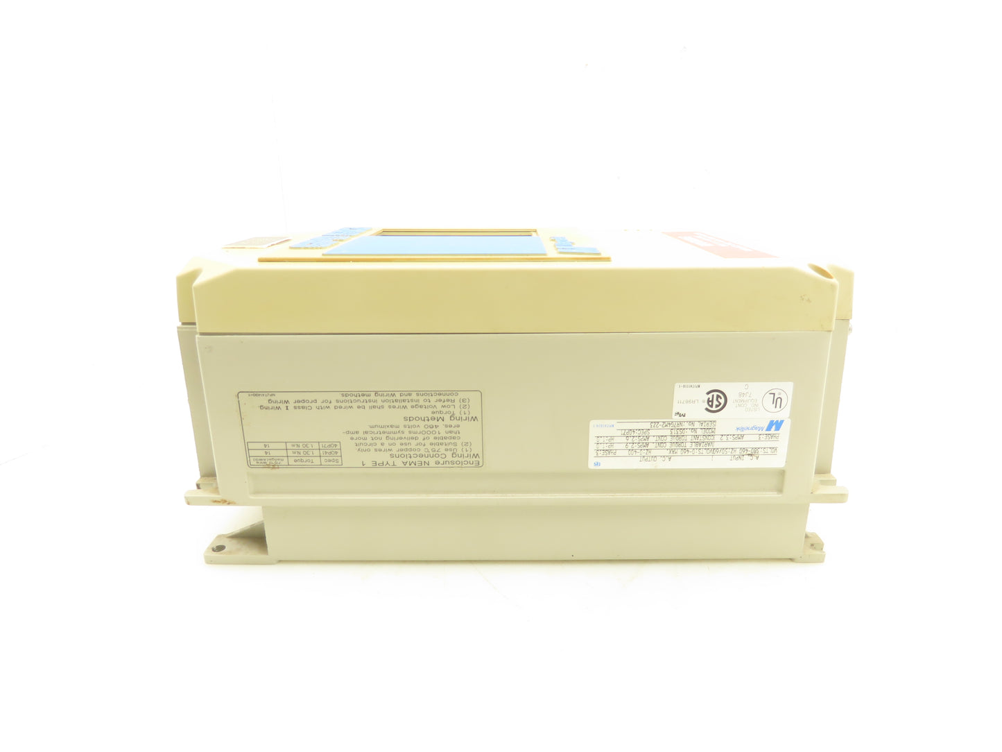 Magnetek DS313 AC Drive 460VAC 2.9A 3 Phase 1HP 1.30 Torque