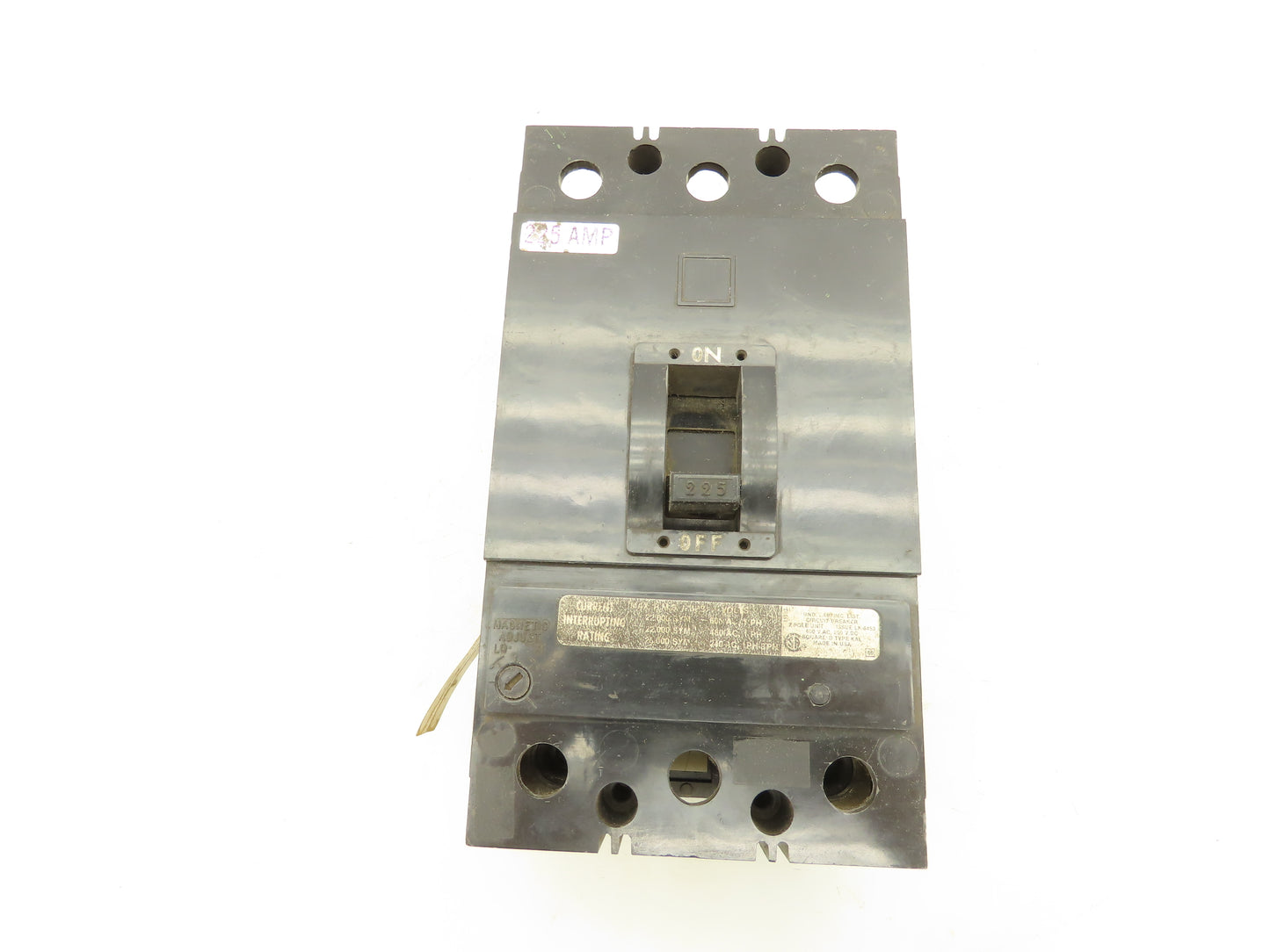 Square D KAL26225 Circuit Breaker 600VAC 225A 2 Pole