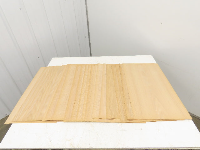Edgemate Red Oak Wood Veneer 15x27-1/2" Edgeband Kraft Sheet 1/64" Lot of 24