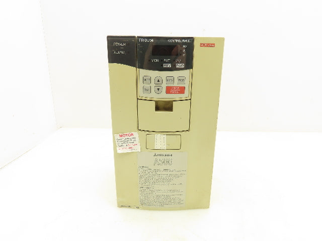 Mitsubishi FR-A540-3.7K-NA A500 Inverter Drive 380/480VAC 14.4A 3PH 5HP