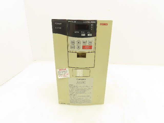 Mitsubishi FR-A540-3.7K-NA A500 Inverter Drive 380/480VAC 14.4A 3PH 5HP