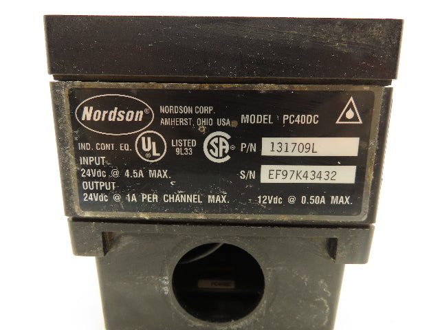 Nordson PC40DC PC40 Pattern Control 250V 5A 24VDC 4.5A