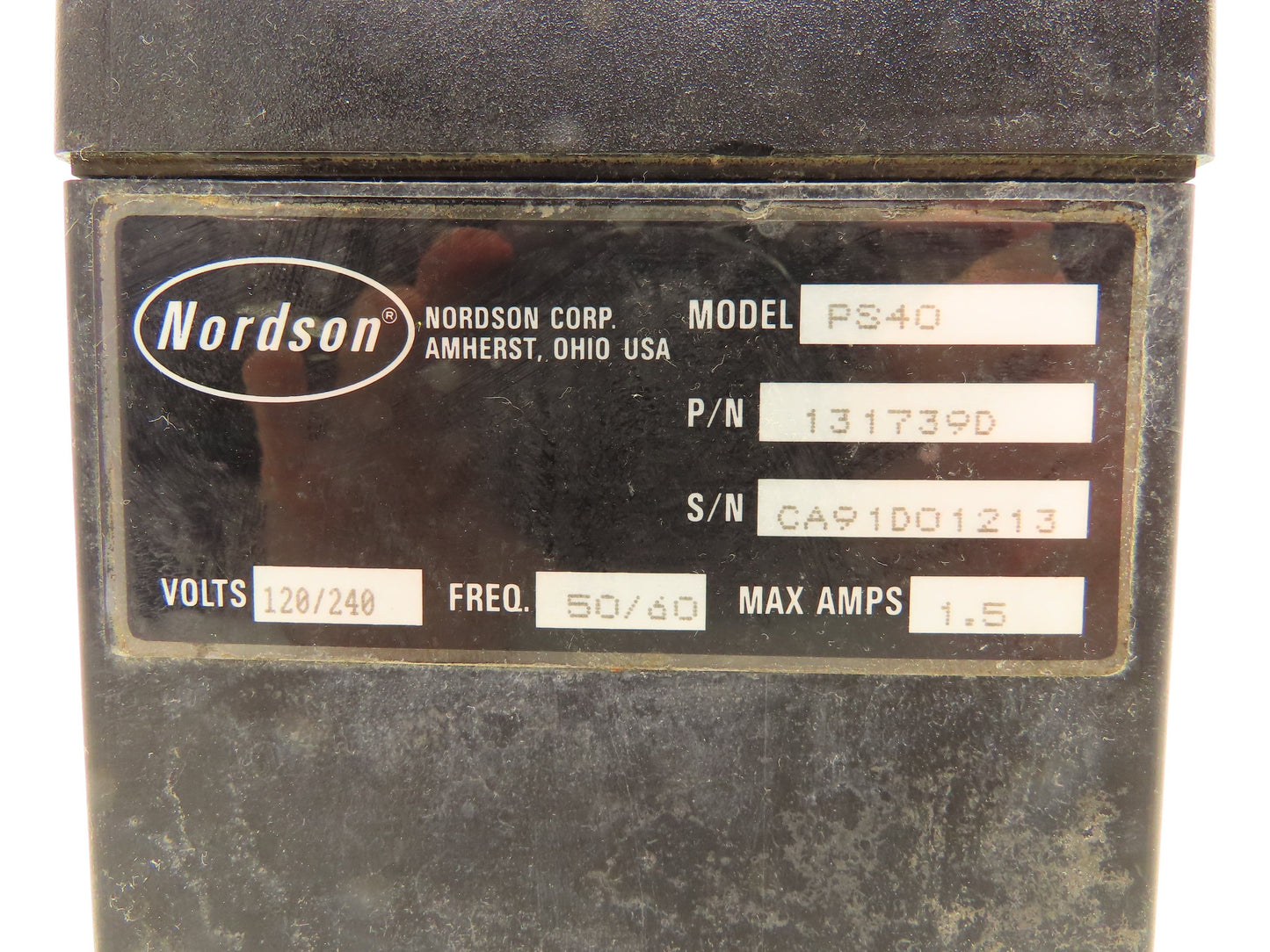 Nordson PS40 Power Supply 24VDC 1.5A 120/240V