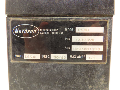 Nordson PS40 Power Supply 24VDC 1.5A 120/240V