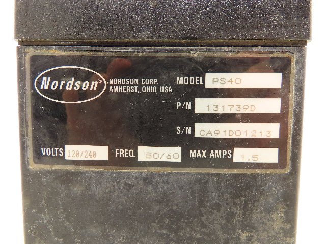 Nordson PS40 Power Supply 24VDC 1.5A 120/240V