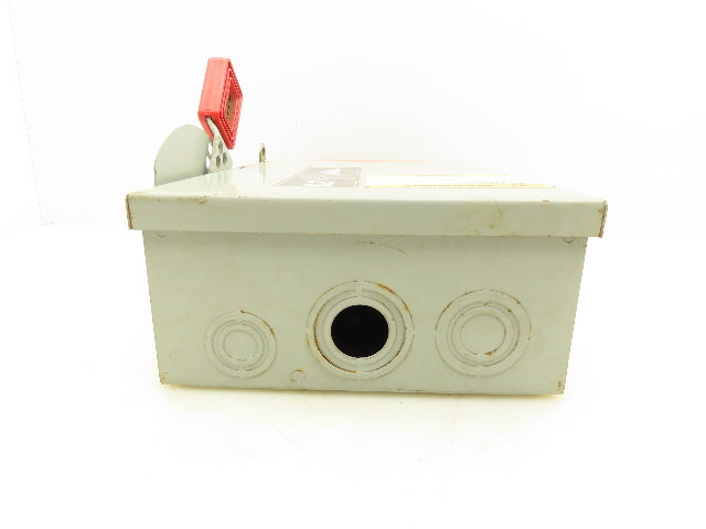 General Electric TH3361 Fusible Safety Switch Electrical Box 600V 30A 3 Pole