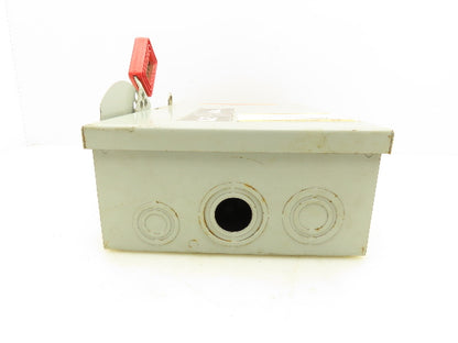General Electric TH3361 Fusible Safety Switch Electrical Box 600V 30A 3 Pole