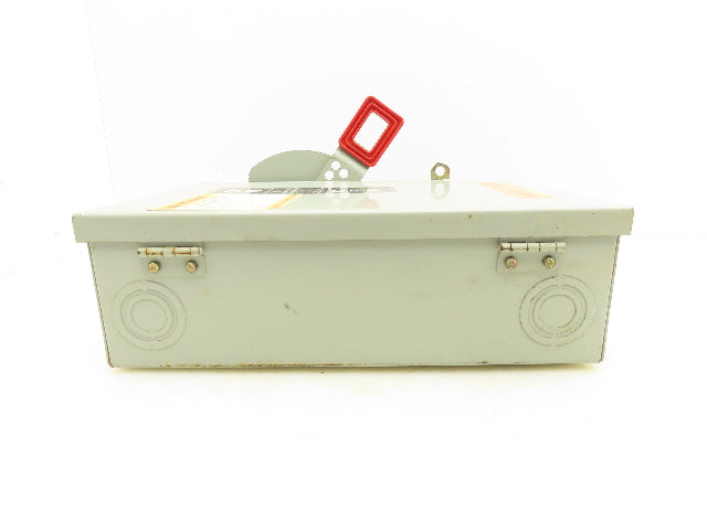 General Electric TH3361 Fusible Safety Switch Electrical Box 600V 30A 3 Pole