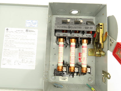 General Electric TH3361 Fusible Safety Switch Electrical Box 600V 30A 3 Pole