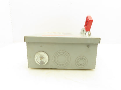 General Electric TH3361 Fusible Safety Switch Electrical Box 600V 30A 3 Pole