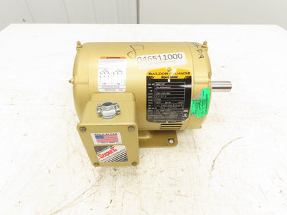 Baldor Reliance EM3116T Electric Super E Motor 1HP 230/460V 3Ph 1760 RPM 143T