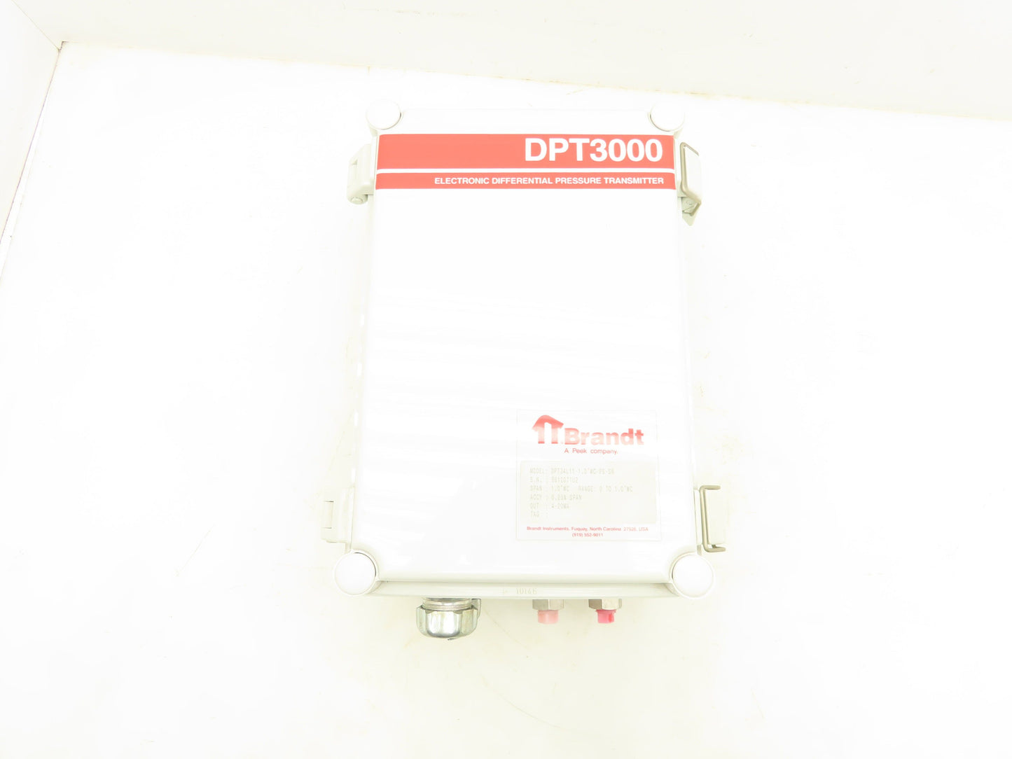 Peek DPT34L11-1.0"WC-PS-SR Electronic Differential Pressure Transmitter 120V