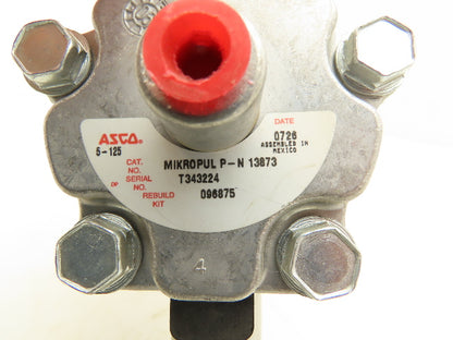 Asco P-N13873 Mikropul 3/4" Pneumatic Aluminum Diaphragm Valve 1/8" NPT
