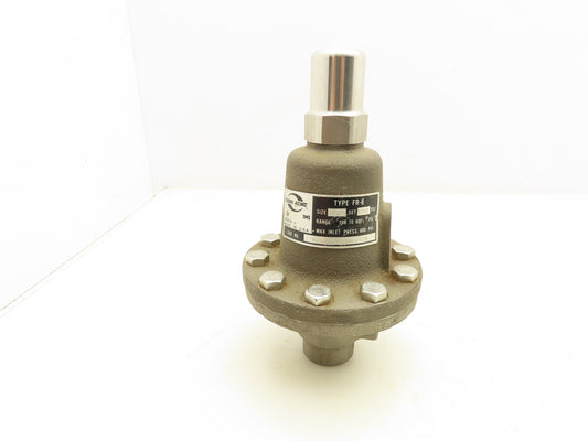 Cash Acme TYPE FR-6 Back Pressure Valve 200-600 PSI -20°F Min. Temp. 1/2" NPT