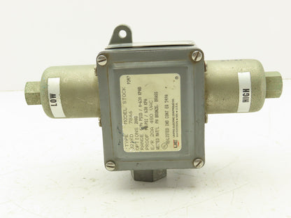 United Electric Controls J21KD7866 Differential Pressure Switch 480VAC 20A