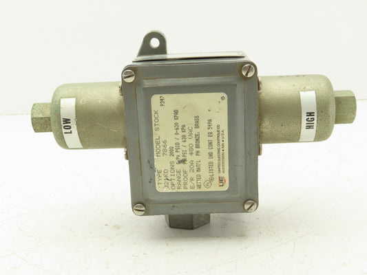 United Electric Controls J21KD7866 Differential Pressure Switch 480VAC 20A
