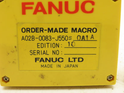 Fanuc A02B-0083-J550 Order-Made Macro Cassette Memory Module Lot of 3