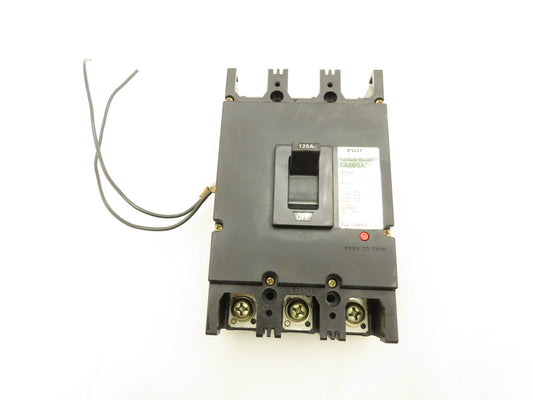 Fuji Electric EA203A Circuit Breaker 125A 600VAC 3P