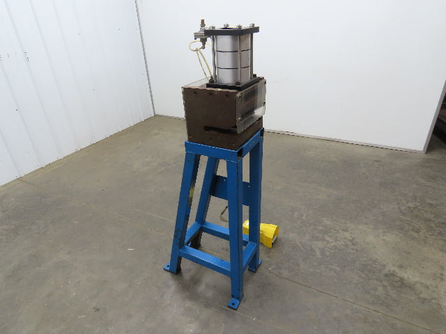 Pneumatic Air 3 Ton Punch Press 1" Stroke 8x5" Die Mead Fabco Cylinder