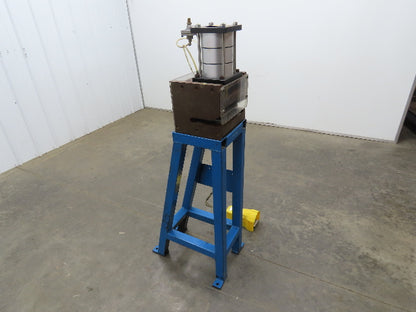 Pneumatic Air 3 Ton Punch Press 1" Stroke 8x5" Die Mead Fabco Cylinder