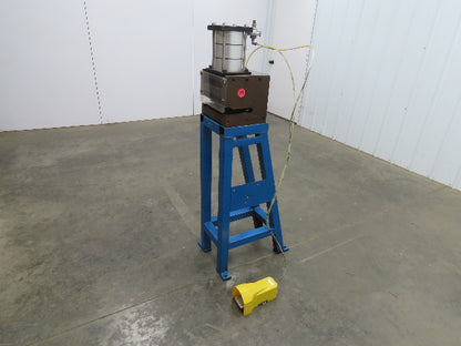 Pneumatic Air 3 Ton Punch Press 1" Stroke 8x5" Die Mead Fabco Cylinder