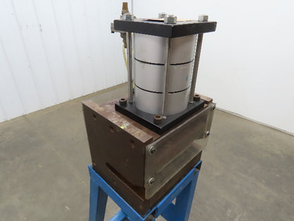 Pneumatic Air 3 Ton Punch Press 1" Stroke 8x5" Die Mead Fabco Cylinder