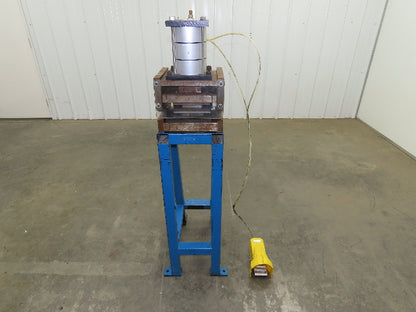 Pneumatic Air 3 Ton Punch Press 1" Stroke 8x5" Die Mead Fabco Cylinder