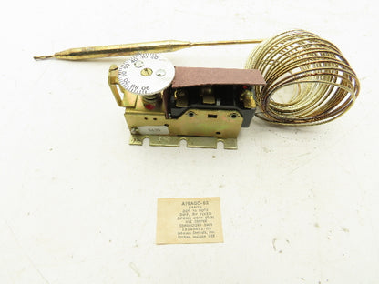 Johnson Controls A19AGC-62 Temperature Control Switch 20-90°F Trane SWT 0378