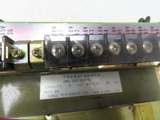 Fanuc A80L-0001-0275 Industrial Transformer 5 KVA
