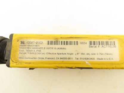 Sti MS4316BX Mini Safe Light Curtain And Receiver Set 30Ft