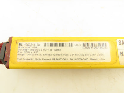 Sti MS4316BX Mini Safe Light Curtain And Receiver Set 30Ft