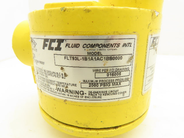 FCI Fluid Components FLT93L-1B1A1AC1BB0000 Flow Switch 115/220VAC 6A 1"NPT