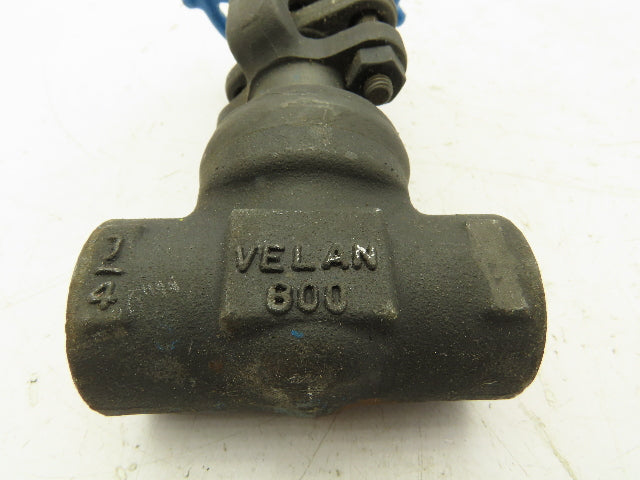 Velan S-2054W-02TY Steel Gate Valve 3/4" Threaded Class 800 1975 PSI