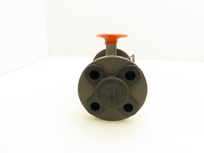 Kitz 300SCTA-M-HC-CL2 Chemical Ball Valve 1/2" Flanged Class 300 Steel 4-Bolt