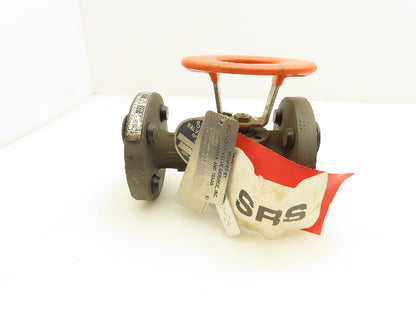 Kitz 300SCTA-M-HC-CL2 Chemical Ball Valve 1/2" Flanged Class 300 Steel 4-Bolt