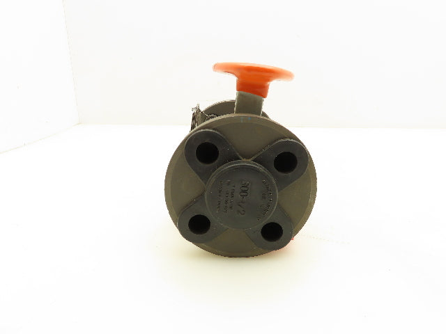 Kitz 300SCTA-M-HC-CL2 Chemical Ball Valve 1/2" Flanged Class 300 Steel 4-Bolt