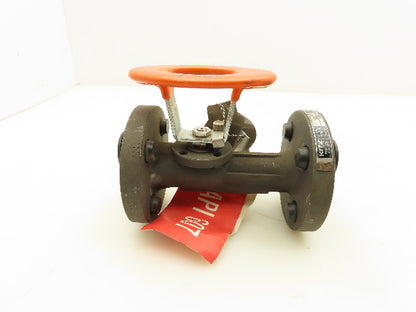 Kitz 300SCTA-M-HC-CL2 Chemical Ball Valve 1/2" Flanged Class 300 Steel 4-Bolt