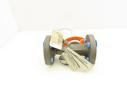 Kitz 300SCTAM-FS Chemical Ball Valve 1/2" Flanged Class 300 Steel 4-Bolt